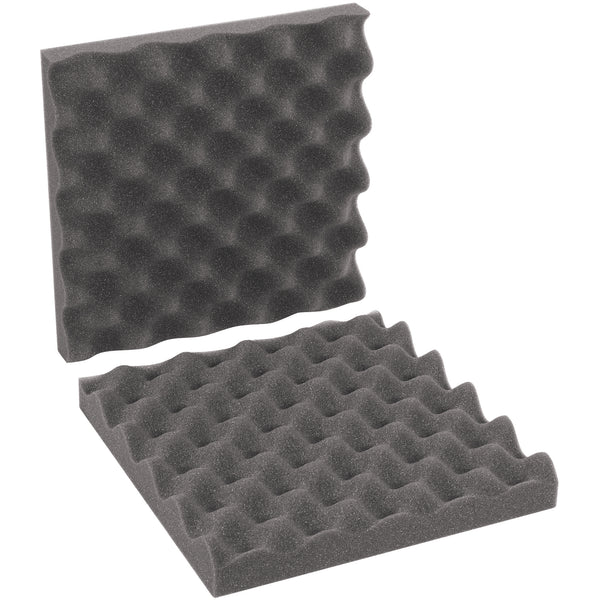 10 x 10 x 2" Charcoal Convoluted Foam Sets (FCSC10102) Case Of 24
