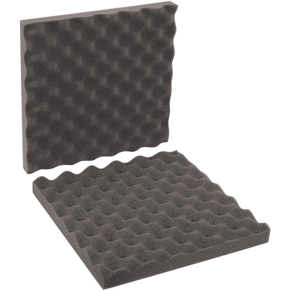 12 x 12 x 2" Charcoal Convoluted Foam Sets (FCSC12122) Case Of 24