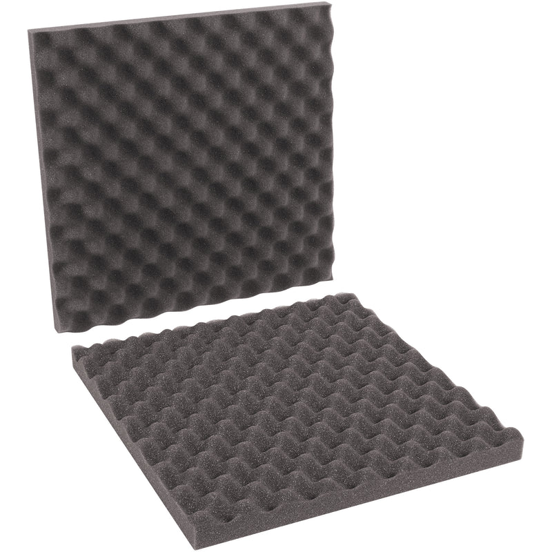 16 x 16 x 2" Charcoal Convoluted Foam Sets (FCSC16162) Case Of 12