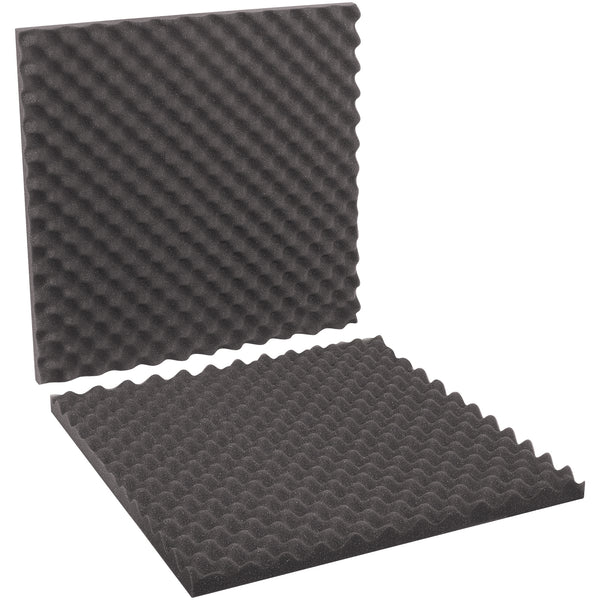 24 x 24 x 2" Charcoal Convoluted Foam Sets (FCSC24242) Case Of 6