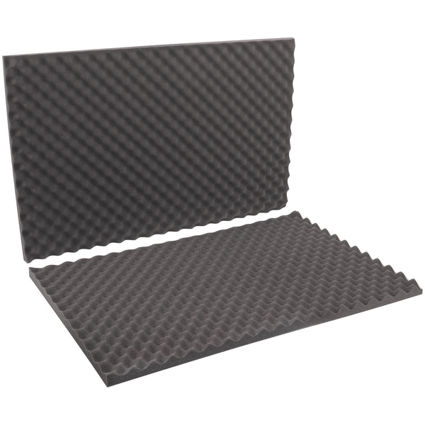 24 x 36 x 2" Charcoal Convoluted Foam Sets (FCSC24362) Case Of 9