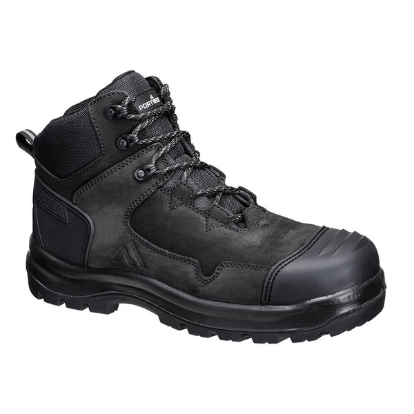 Portwest® Apex Composite Mid Boot S3S HRO SR FO, Black, Size 40 (FD04BKR40) Each