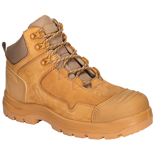 Portwest® Apex Composite Mid Boot S3S HRO SR FO, Wheat, Size 40 (FD04WHE40) Each