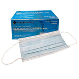 Adenna® Earloop 3-Ply Face Mask, 4-Fold, Blue, 50/Box, 10 bxs/Case (HOSFEL110B) Case of 500