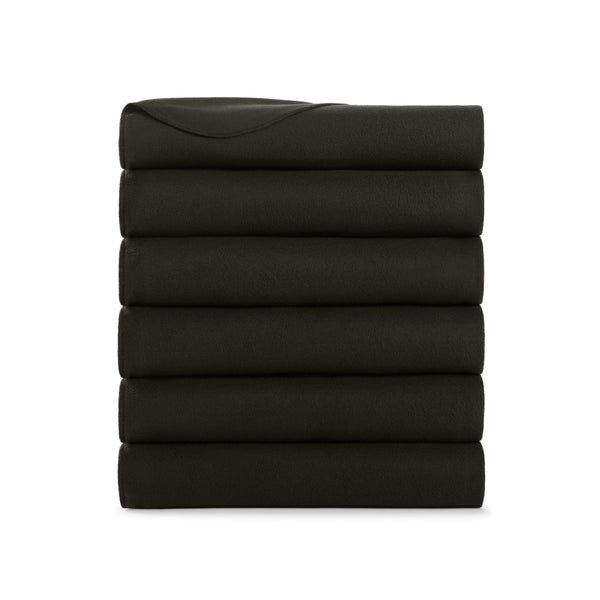 Arkwright Home Cozy Soft Polar Fleece Throw 50x60 Black (6PK) (P-FCPL-6PK-BK) 6/PK