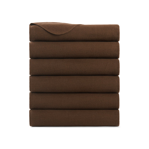 Arkwright Home Cozy Soft Polar Fleece Throw 50x60 Brown (6PK) (P-FCPL-6PK-BR) 6/PK