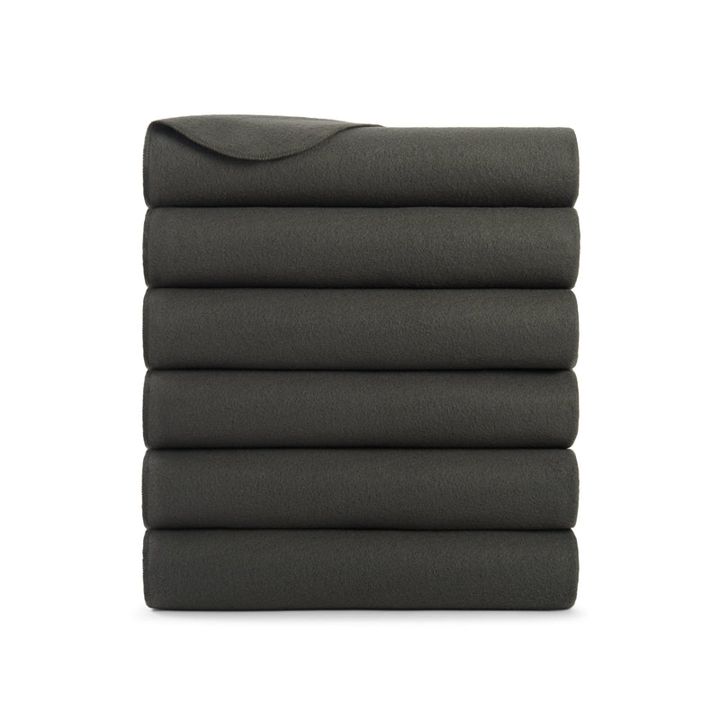 Arkwright Home Cozy Soft Polar Fleece Throw 50x60 Dark Grey (6PK) (P-FCPL-6PK-DG) 6/PK