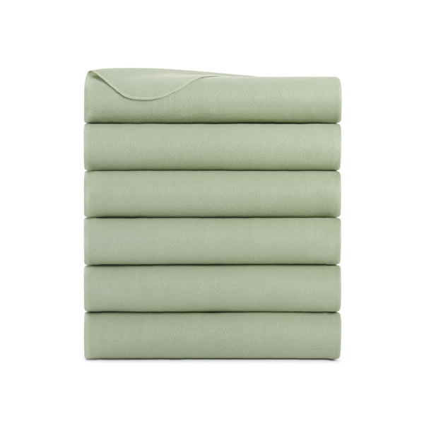 Arkwright Home Cozy Soft Polar Fleece Throw 50x60 Green (6PK) (P-FCPL-6PK-GR) 6/PK