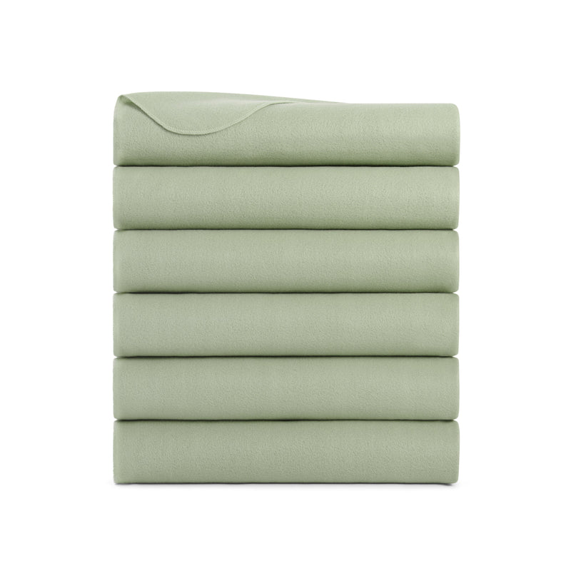 Arkwright Home Cozy Soft Polar Fleece Throw 50x60 Green (6PK) (P-FCPL-6PK-GR) 6/PK