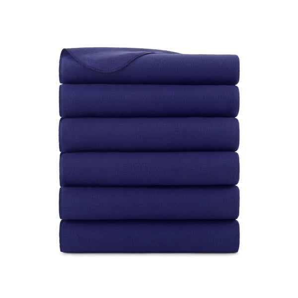 Arkwright Home Cozy Soft Polar Fleece Throw 50x60 Navy (6PK) (P-FCPL-6PK-NV) 6/PK