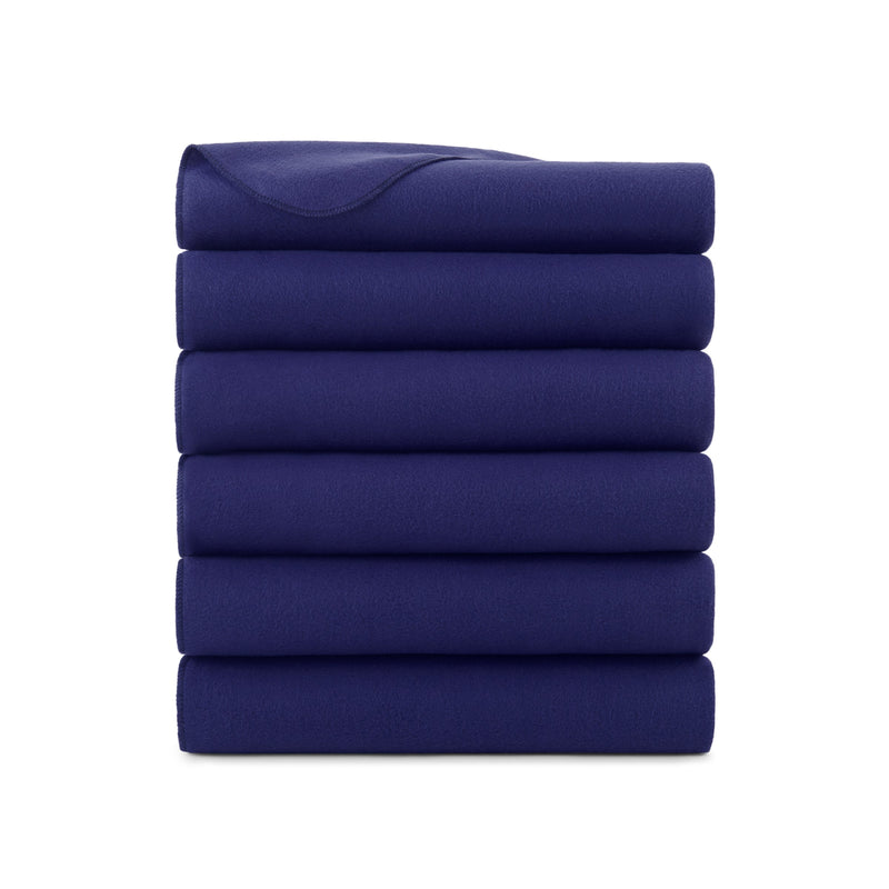 Arkwright Home Cozy Soft Polar Fleece Throw 50x60 Navy (6PK) (P-FCPL-6PK-NV) 6/PK