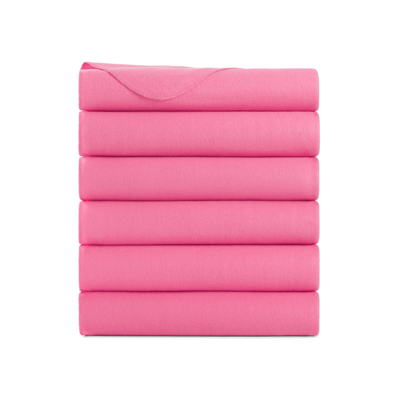 Arkwright Home Cozy Soft Polar Fleece Throw 50x60 Pink (6PK) (P-FCPL-6PK-PK) 6/PK