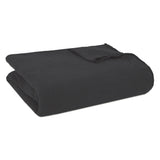 Arkwright Home® Cozy Soft Polar Fleece Throw 50x60 Black, 12/Case (FLC-PLR-5060-BK) Case of 12