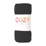 Arkwright Home® Cozy Soft Polar Fleece Throw 50x60 Black, 24/Case (FLC-PLR-5060-6PK-BK) Case of 24
