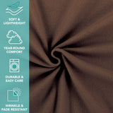 Arkwright Home® Cozy Soft Polar Fleece Throw 50x60 Brown, 24/Case (FLC-PLR-5060-6PK-BR) Case of 24
