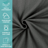Arkwright Home® Cozy Soft Polar Fleece Throw 50x60 Dark Grey, 24/Case (FLC-PLR-5060-6PK-DG) Case of 24