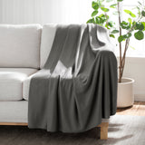 Arkwright Home® Cozy Soft Polar Fleece Throw 50x60 Dark Grey, 24/Case (FLC-PLR-5060-6PK-DG) Case of 24