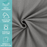Arkwright Home® Cozy Soft Polar Fleece Throw 50x60 Light Grey, 24/Case (FLC-PLR-5060-6PK-GY) Case of 24