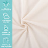 Arkwright Home® Cozy Soft Polar Fleece Throw 50x60 Ivory, 12/Case (FLC-PLR-5060-IV) Case of 12