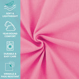 Arkwright Home® Cozy Soft Polar Fleece Throw 50x60 Pink, 24/Case (FLC-PLR-5060-6PK-PK) Case of 24