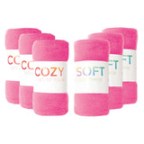 Arkwright Home® Cozy Soft Polar Fleece Throw 50x60 Pink, 24/Case (FLC-PLR-5060-6PK-PK) Case of 24