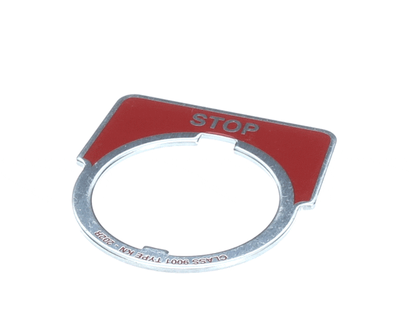 Falcon Fabricators A31-306 Stop Nameplate (FLCA31-306) Each