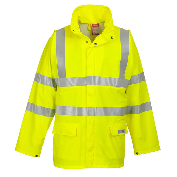 Portwest® Sealtex Flame Hi-Vis FR Jacket, Yellow, Size XXL (FR41YERXXL) Each