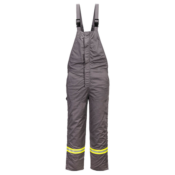 Portwest® Bizflame Work Insulated FR Bib Overall, Gray, Size XXXL (FR422GRRXXXL) Each