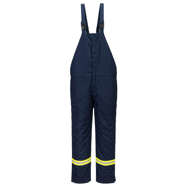 Portwest® Bizflame Work Insulated FR Bib Overall, Navy, Size S (FR422NARS) Each