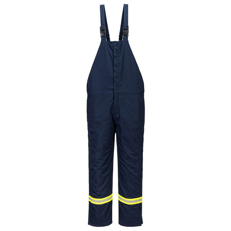 Portwest® Bizflame Work Insulated FR Bib Overall, Navy, Size XXXL (FR422NARXXXL) Each