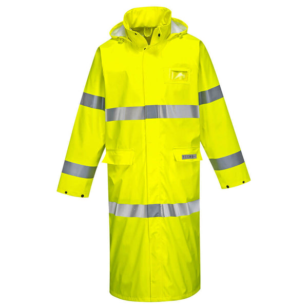 Portwest® Sealtex Flame Hi-Vis FR Coat 50″, Yellow, Size 4XL (FR44YER4XL) Each