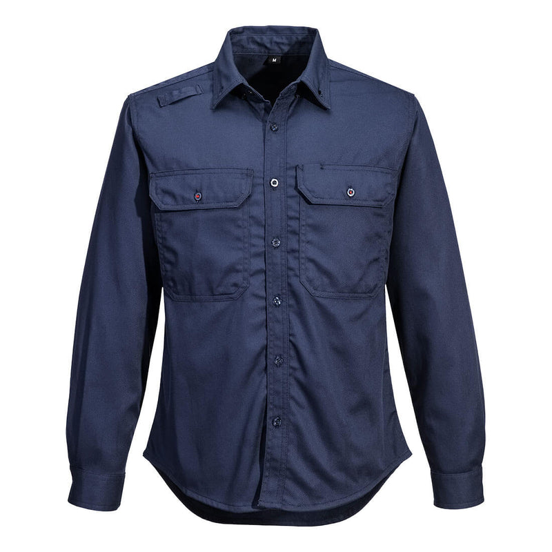 Portwest® Bizflame 88/12 Women's FR Shirt, Navy, Size L (FR724NARL) Each