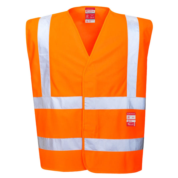 Portwest® Bizflame Hi-Vis FR Vest, Orange, Size L/XL (FR75ORRL/XL) Each