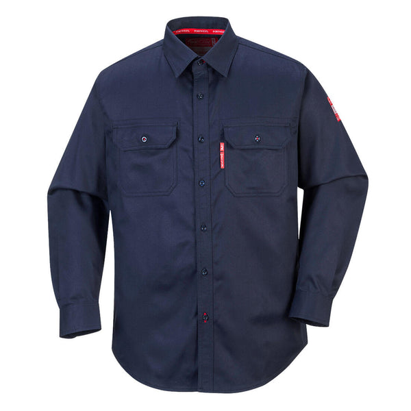 Portwest® Bizflame 88/12 FR Work Shirt, Navy, Size 6XL (FR89NAR6XL) Each
