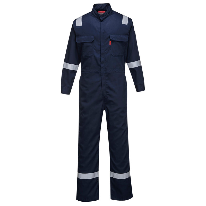 Portwest® Bizflame 88/12 Iona FR Coverall, Navy Tall, Size XXXL (FR94NATXXXL) Each