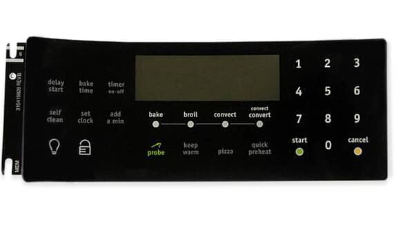 Frigidaire 316419828 Overlay,Clock,Black,Es540 (FRI316419828) Each