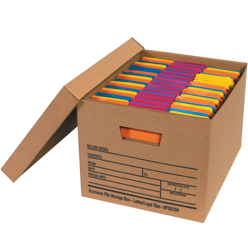 15 x 12 x 10" Economy File Storage Boxes (FSB300) Case Of 12