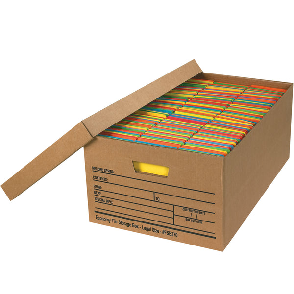 24 x 15 x 10" Economy File Storage Boxes (FSB370) Case Of 12