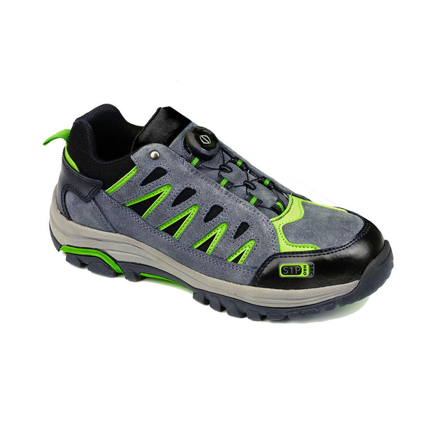 Portwest® Steelite Wire Lace Safety Sneaker S1P HRO, Grey/Green, Size 47 (FT18GGN47) Each