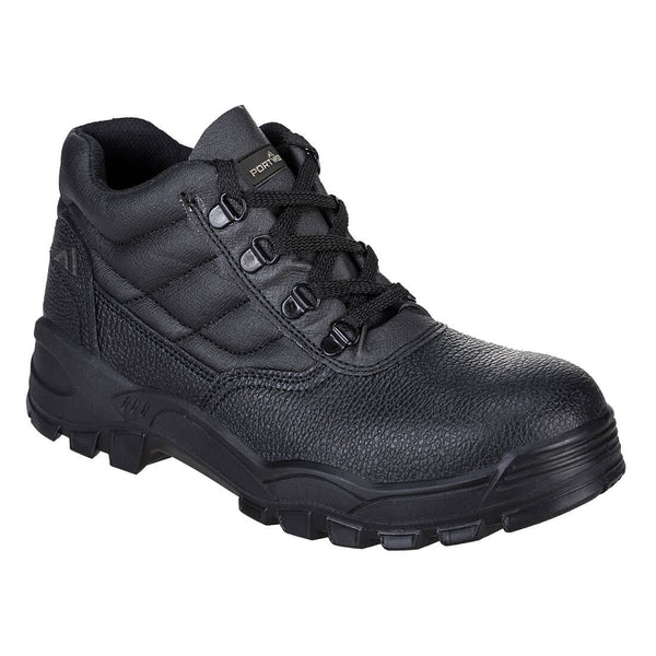 Portwest® Steelite Protector Boot S1P SR, Black, Size 48 (FW10BKR48) Each