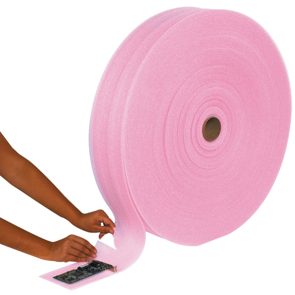 1/8" x 18" x 550' (4) Perforated Anti-Static Air Foam Rolls (FW18S18ASP) Bundle Of 4
