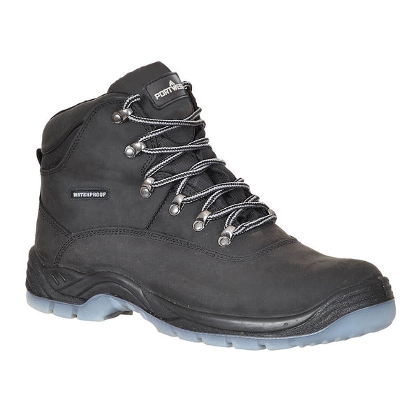 Portwest® Steelite All Weather Boot S7 FO SR, Black, Size 43 (FW57BKR43) Each