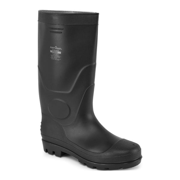 Portwest® PVC Rain boot O4, Black, Size 47 (FW90BKR47) Each