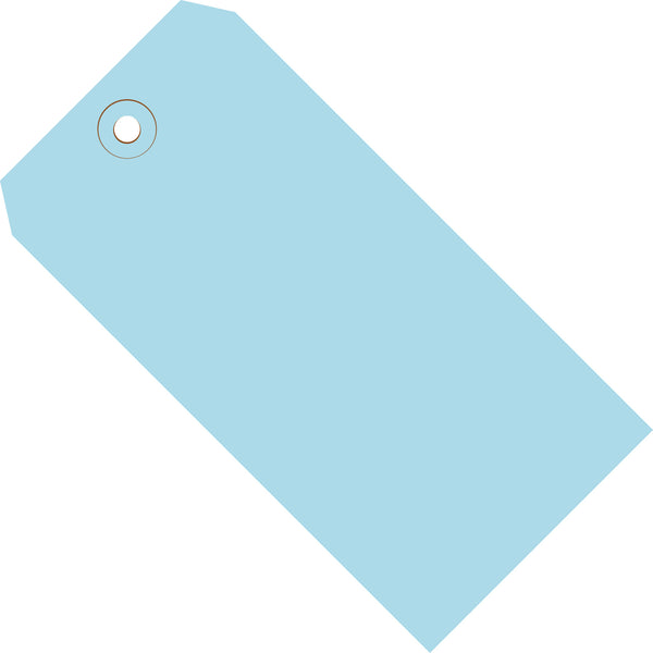 3 1/4 x 1 5/8" Light Blue 13 Pt. Shipping Tags, Case Of 1000 Case Of 1000