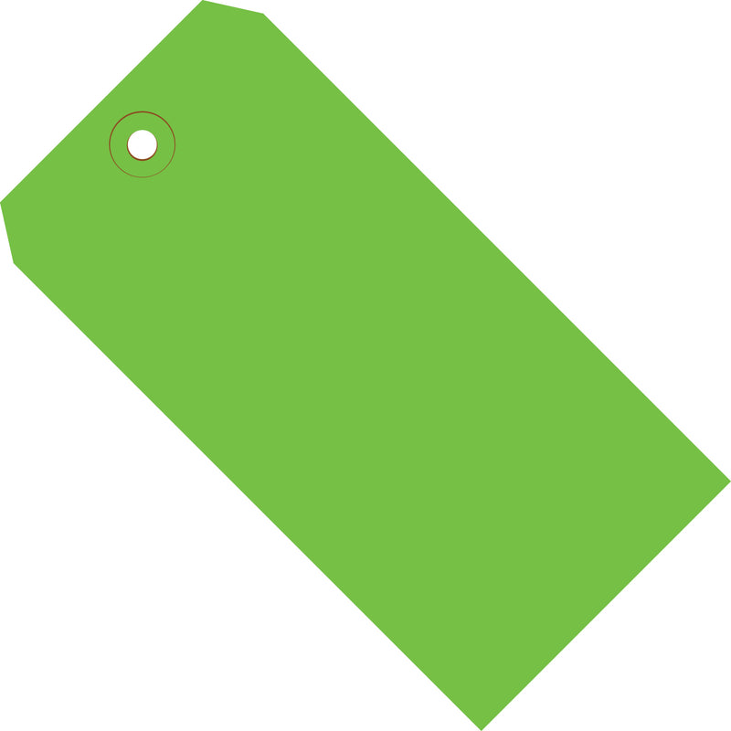 3 1/4 x 1 5/8" Green 13 Pt. Shipping Tags (G11021D) Case Of 1000