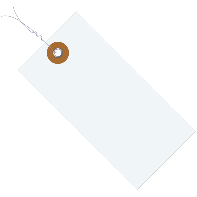 4 1/4 x 2 1/8" Tyvek® Shipping Tags - Pre-Wired (G13043) Case Of 1000