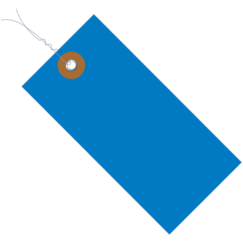 3 1/4 x 1 5/8" Blue Tyvek® Pre-Wired Shipping Tag (G14023A) Case Of 100