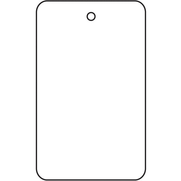 1 3/4 x 2 7/8" White Garment Tags, Case Of 1000 Case Of 1000