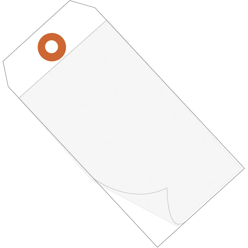 4 3/4 x 2 3/8" White Self-Laminating Tags (G26027) Case Of 100