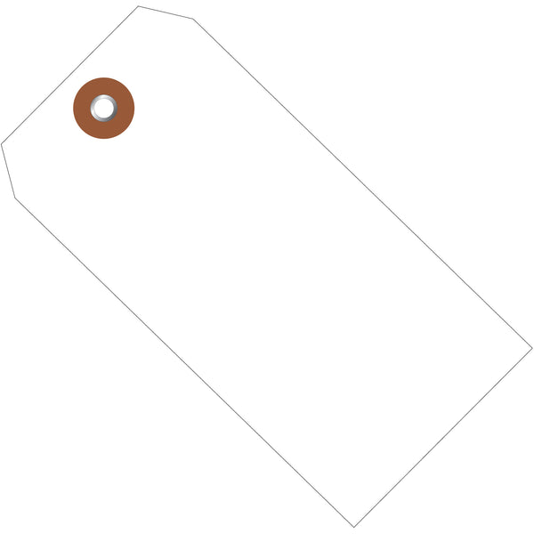 4 3/4 x 2 3/8" White Plastic Shipping Tags, Case Of 100 Case Of 100